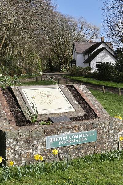 Burton community information board